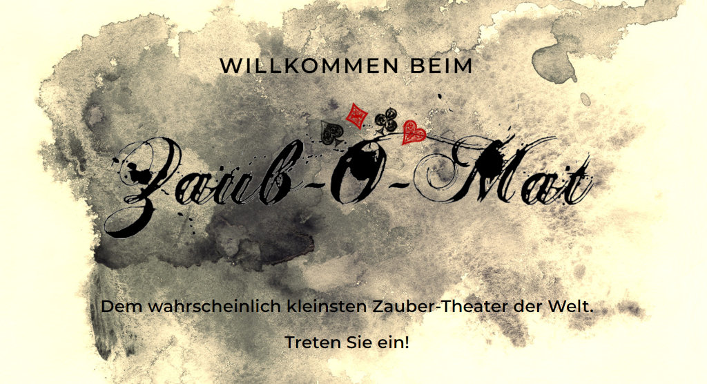 Zaub-O-Mat - Kleinstes Zaubertheater der Welt